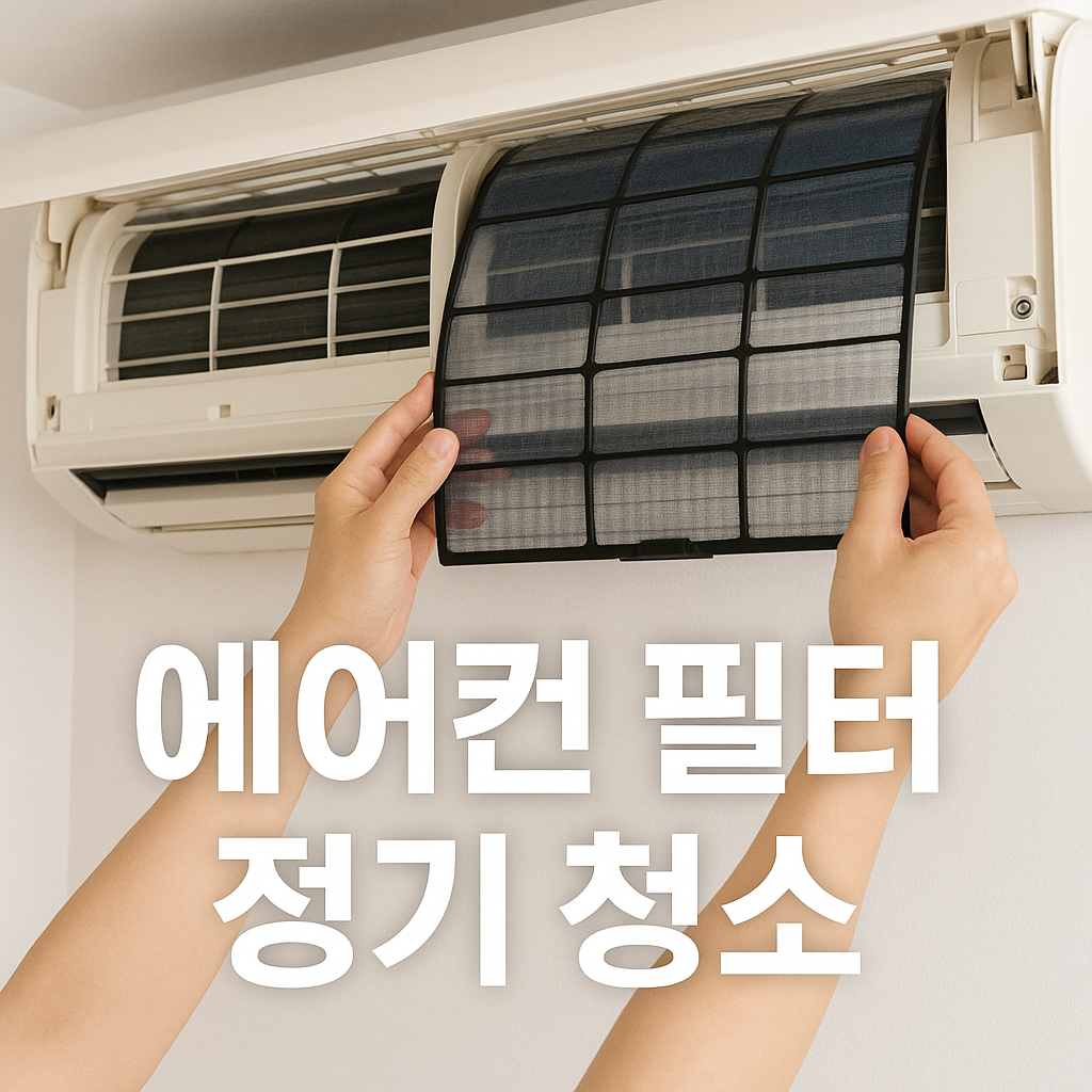 에어컨 필터 정기 청소 관련 이미지
