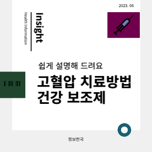 고혈압 치료방법, 건강 보조제