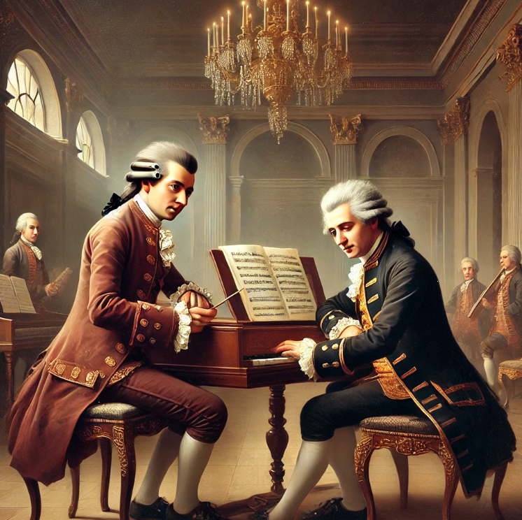 모차르트와 살리에리 관련 그림