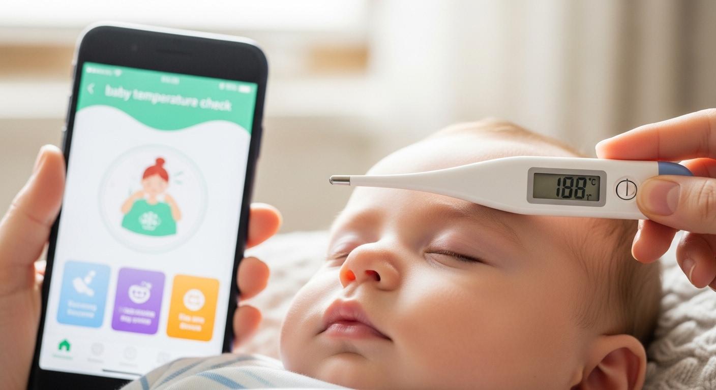 아기 열체크 어플