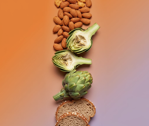 식이섬유 음식 순위 : 아몬드&amp;#44; 아티초코&amp;#44; 통밀