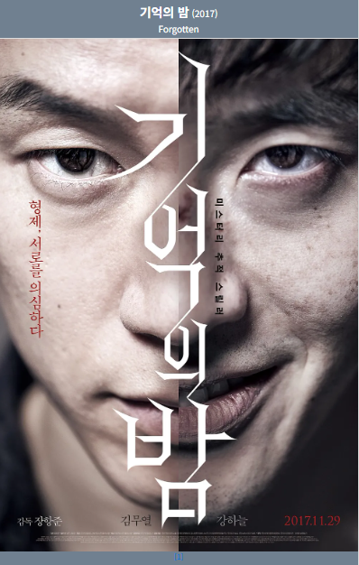 기억의 밤(2017) 영화 포스터 사진