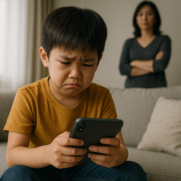 스마트폰 중독 아이, 정서 문제를 악화시키는 디지털 육아의 그림자