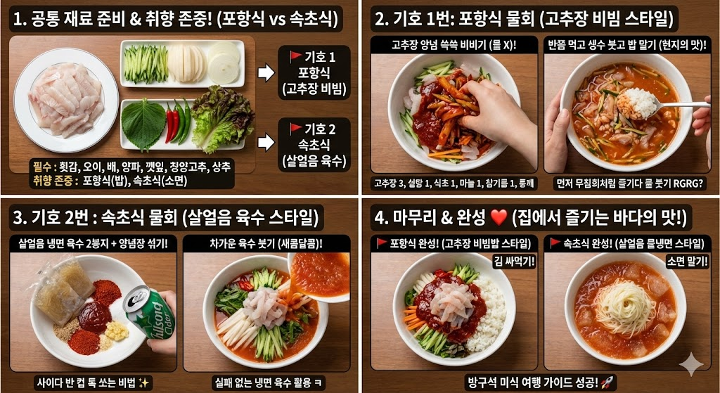 포항식물회 vs 속초식물회