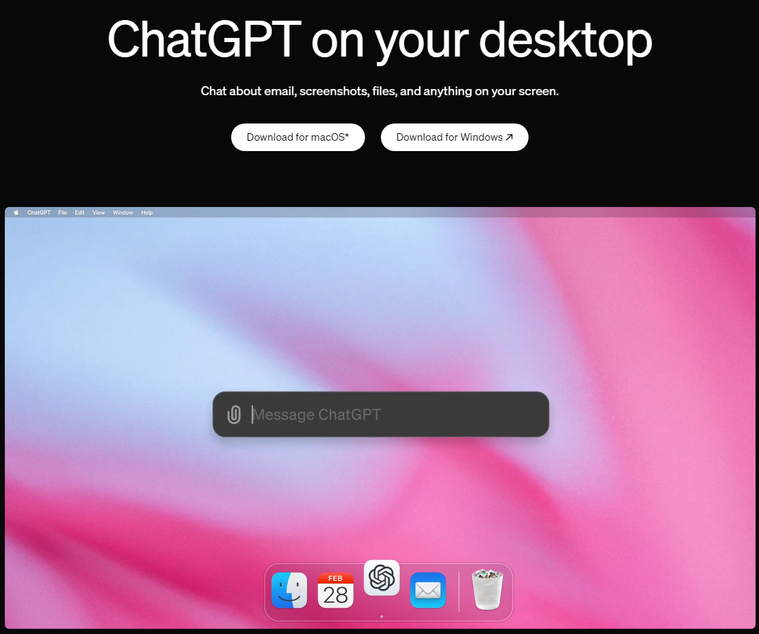 챗지피티 데스크탑