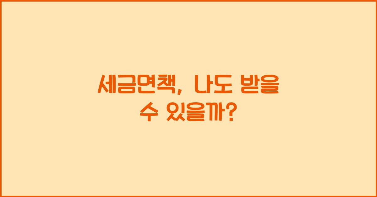 세금면책