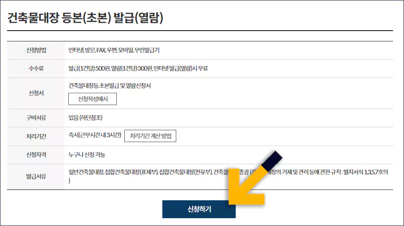 건축물대장 열람 방법