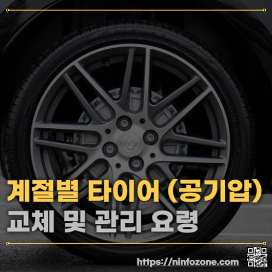계절별 자동차 타이어 교체 및 관리 (공기압)