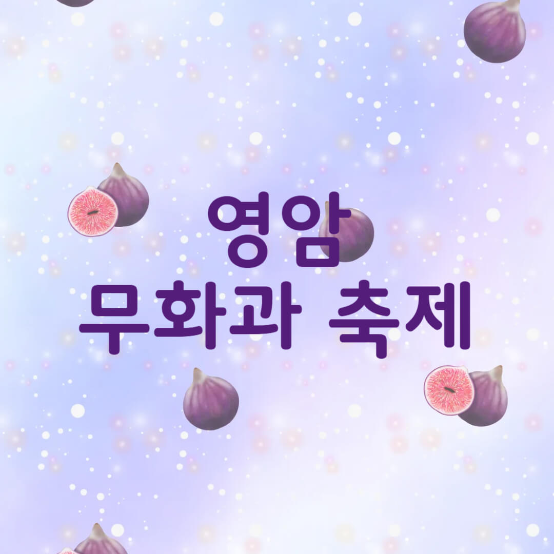 영암 무화과축제 날짜, 장소, 프로그램