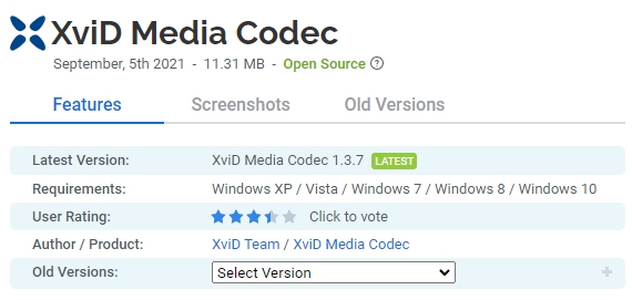 XviD-Media-Codec
