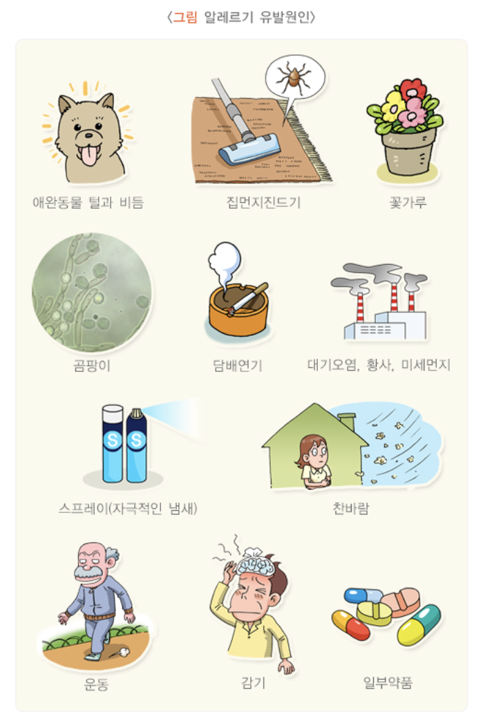 알레르기 유발원인