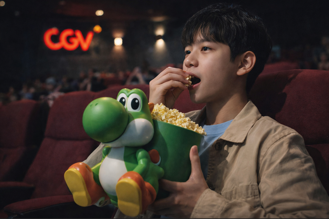 슈퍼마리오 CGV 팝콘통, 출시 입고 모두 이 지점에 있다!