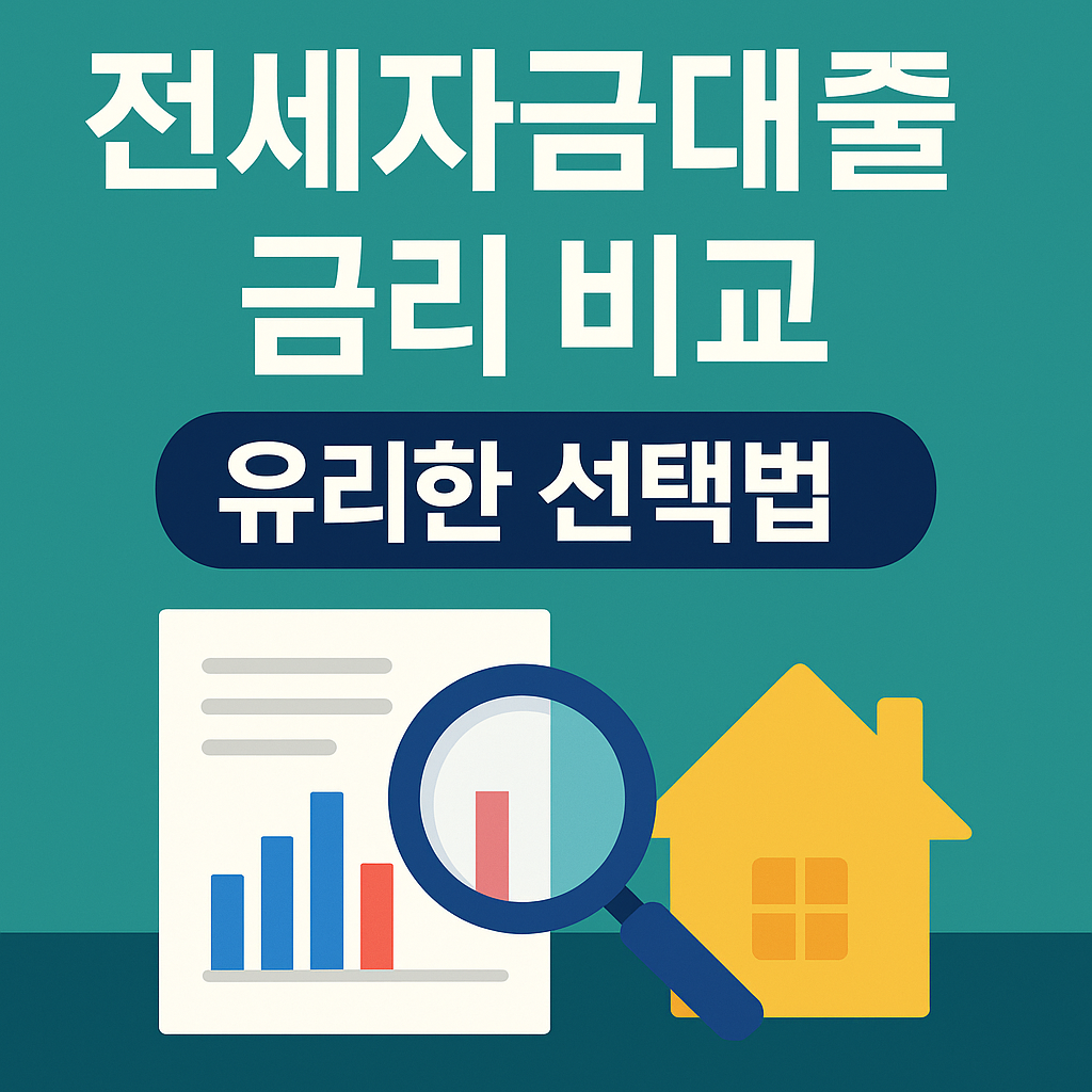 전세자금대출 금리 비교와 유리한 선택법