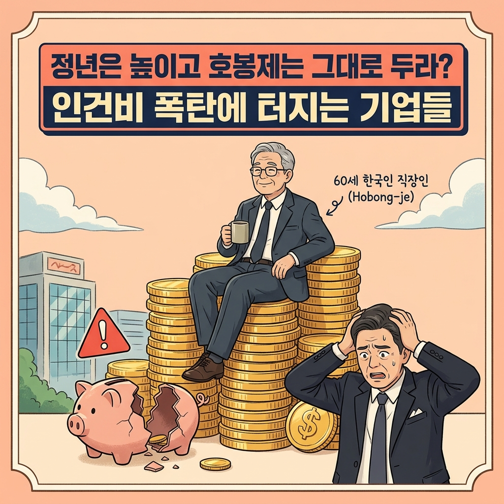 정년연장 반대 이유 호봉제 기업 인건비 부담