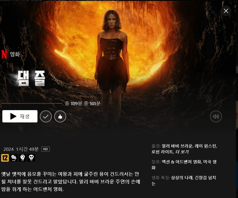 댐즐 줄거리 평점 후기