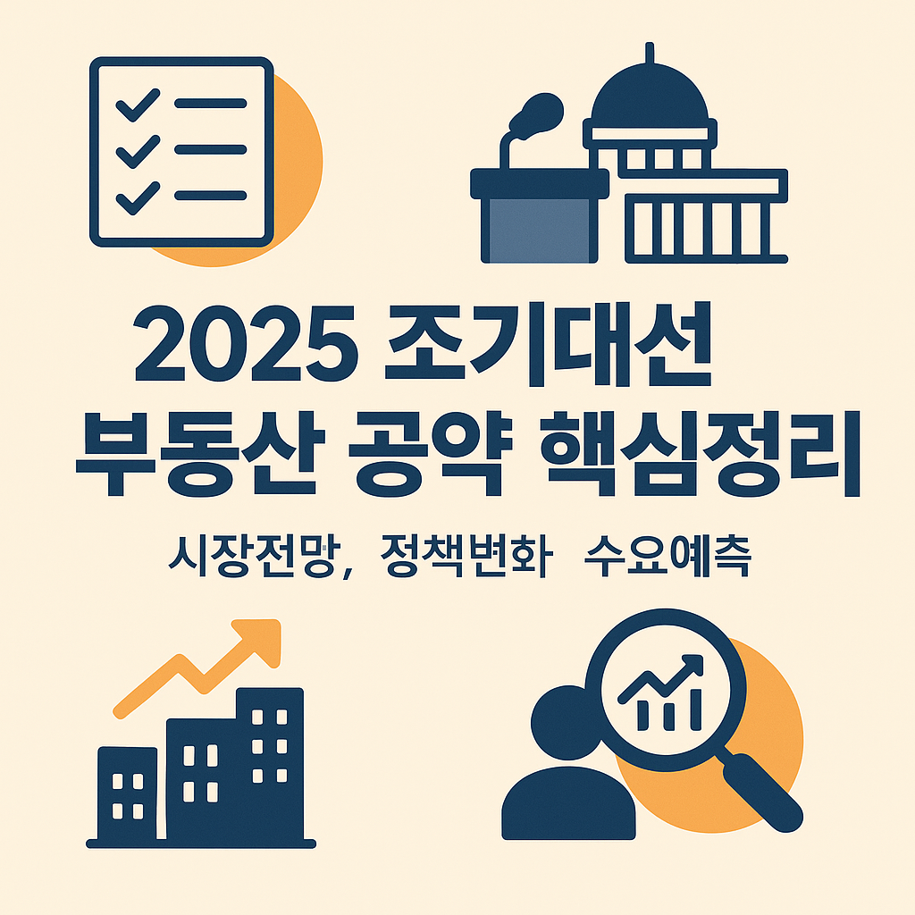 2025 조기대선 부동산 공약 정리
