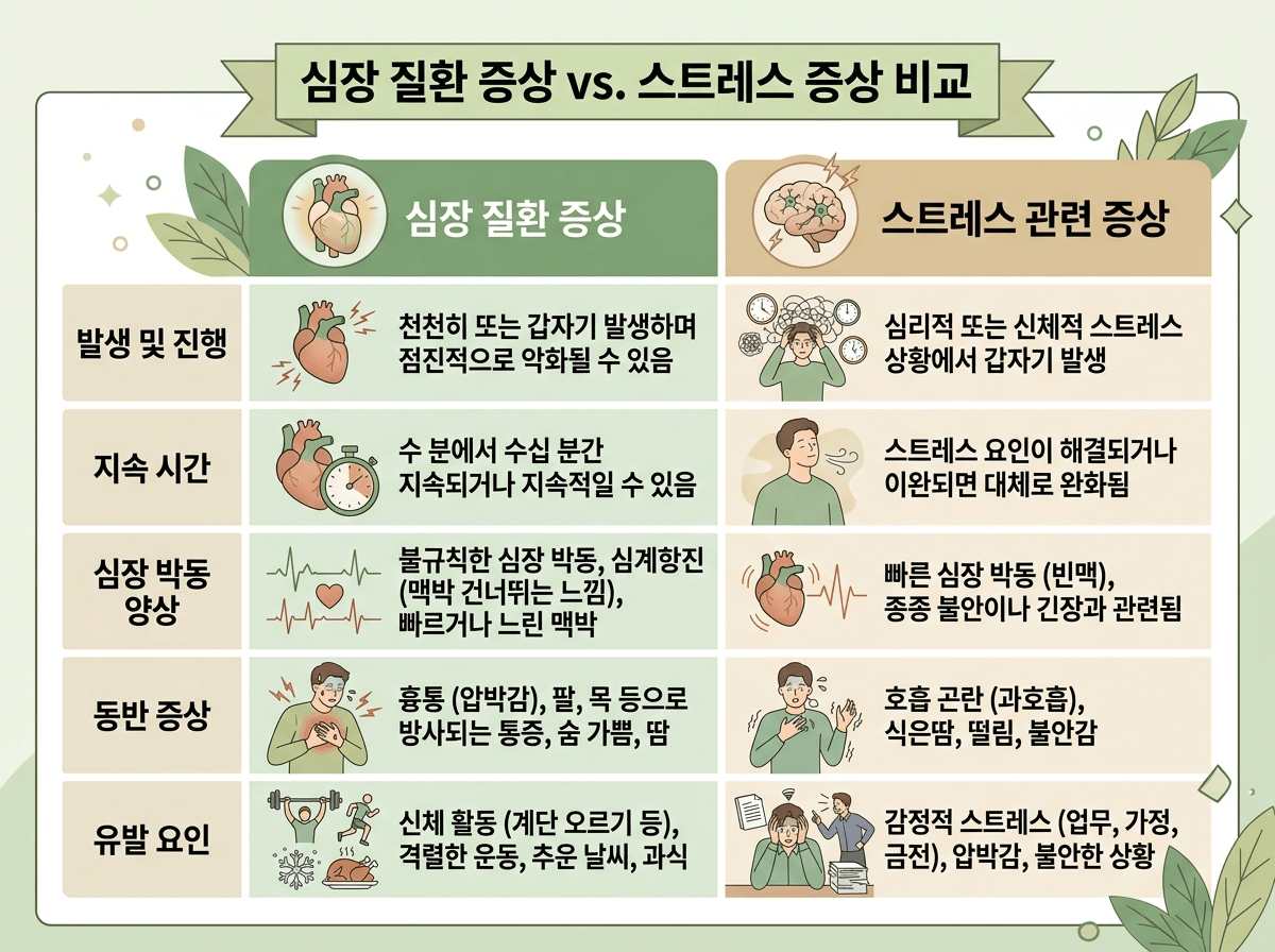 5가지 기준을 좌우 비교형 카드로 정리한 인포그래픽 일러스트