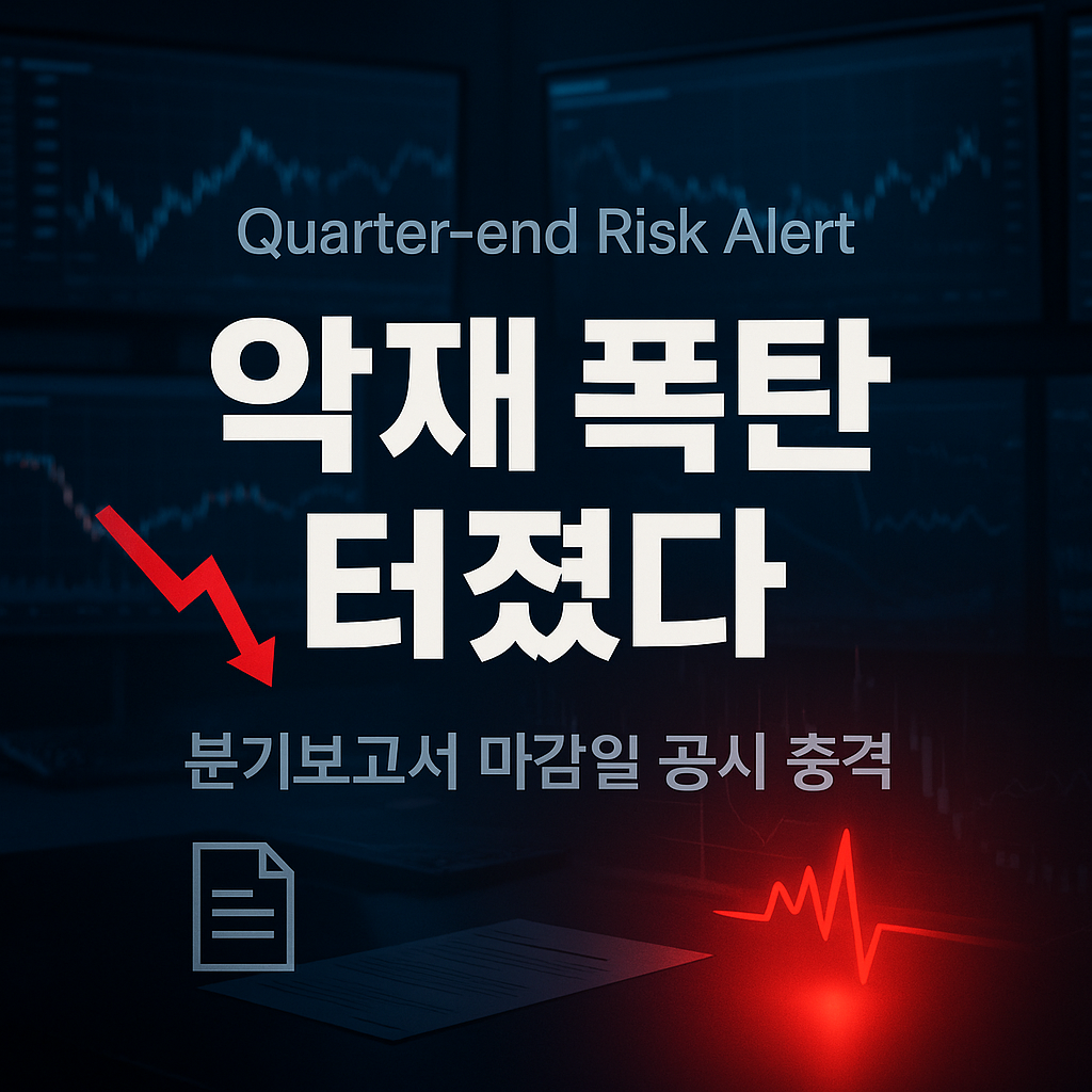 λΆκΈ°λ³΄κ³ μ λ§κ°μΌ, κΈ°μ
λ€μ ‘μ
μ¬ νν’μ΄ ν°μ‘λ€