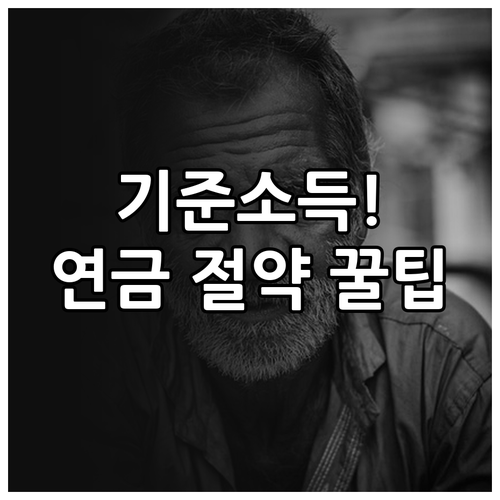 자영업자 국민연금 보험료 절약 기준소..