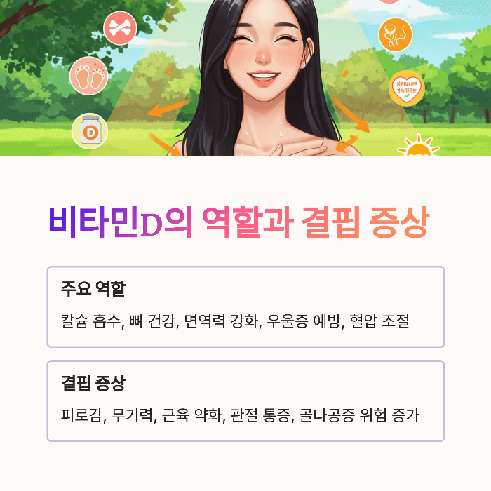 비타민D의 역할과 결핍 증상