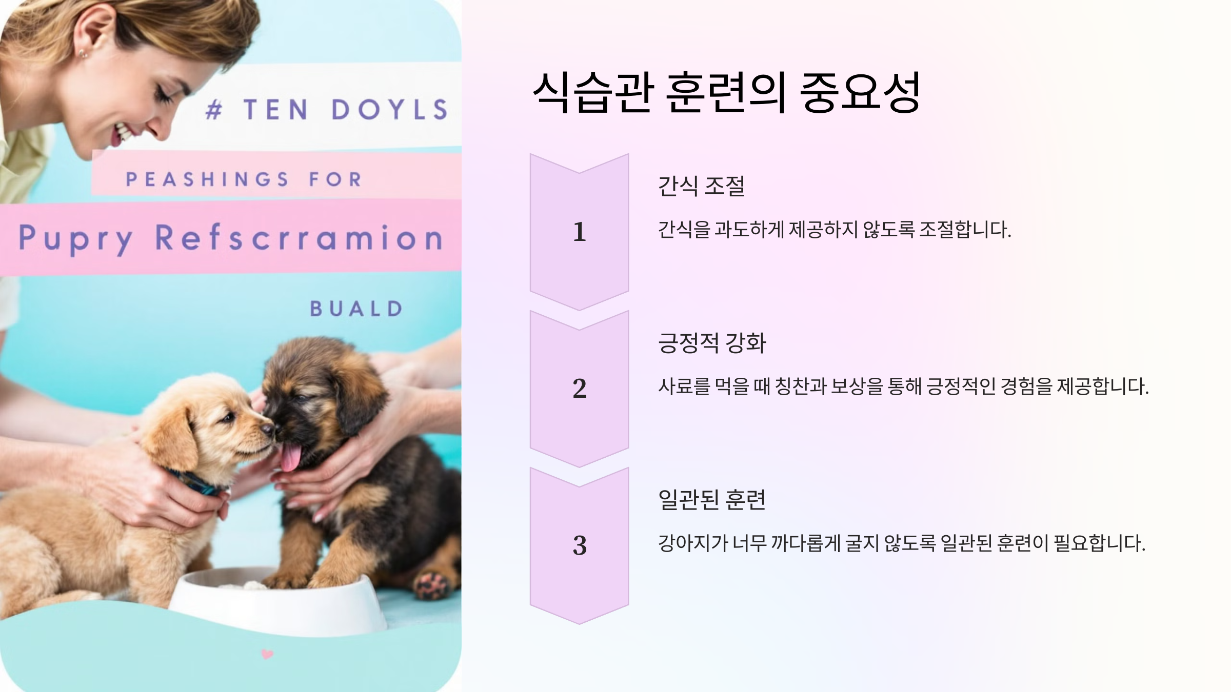 식습관 훈련의 중요성