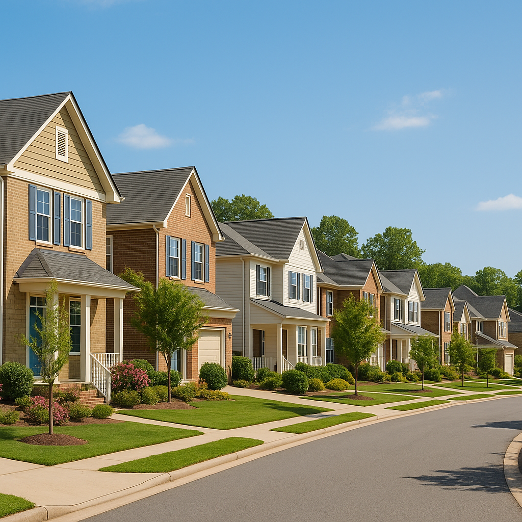 단독 주택단지 전경 이미지