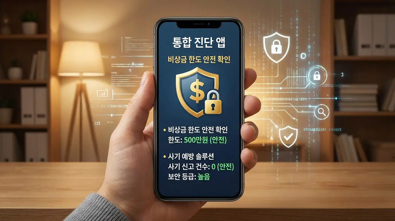 모바일 통합 진단 앱 비상금 한도 안전 확인 및 사기 예방