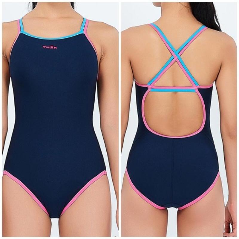 티막 스포츠 트레인슈트 원피스 여성 실내수영복 QXT0138