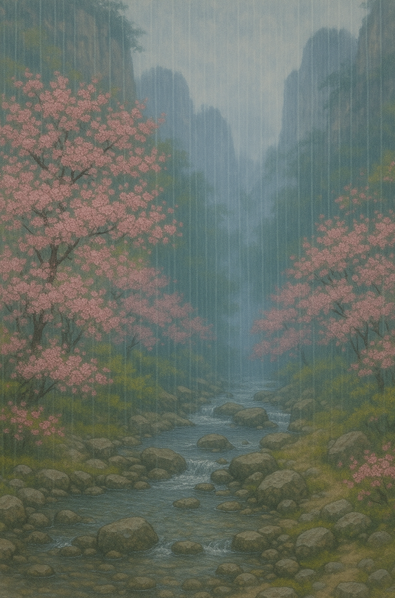 청송 봄비여행 비오는날 절골계곡