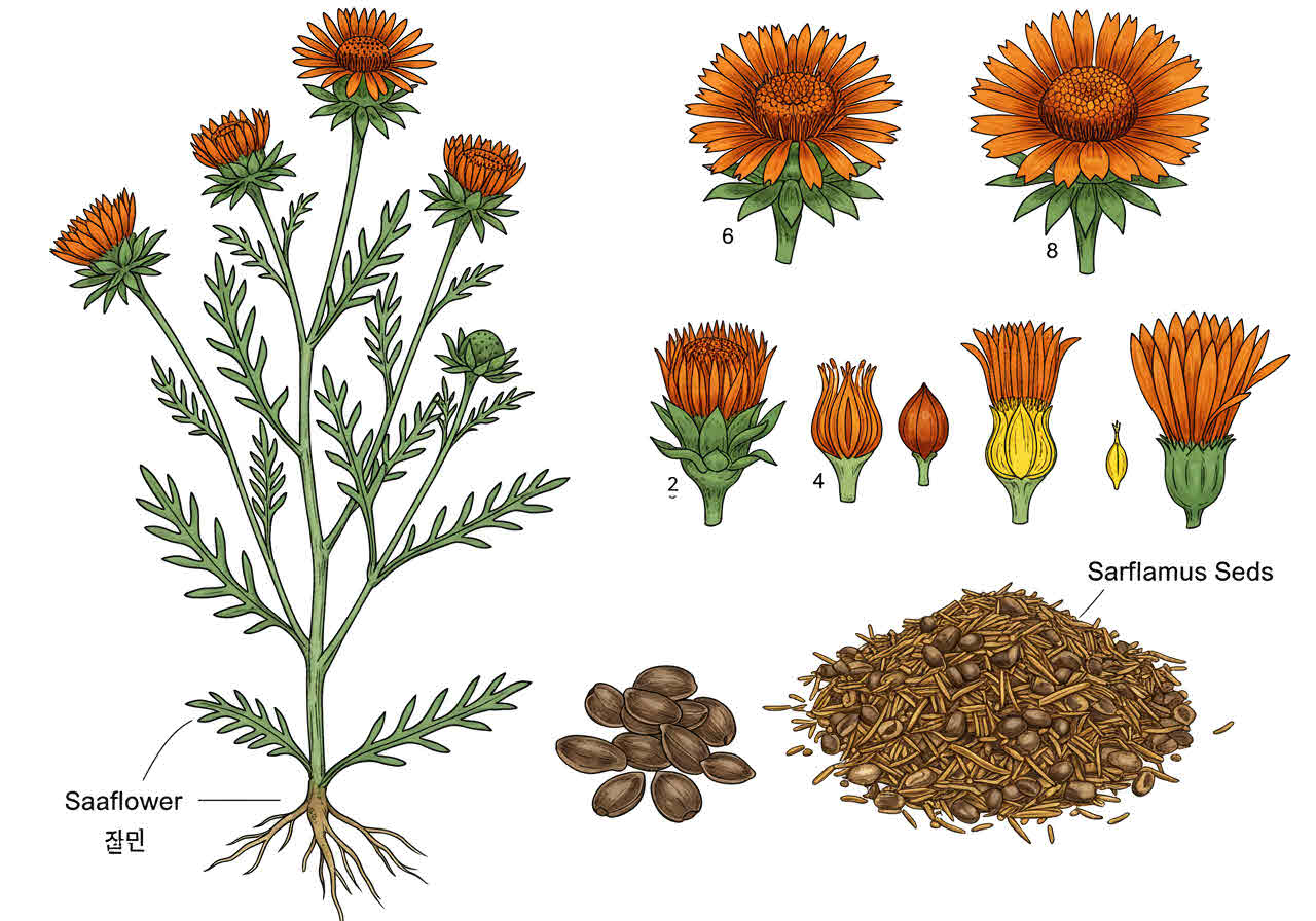 홍화씨 효능과 복용법 혈관 건강의 보물