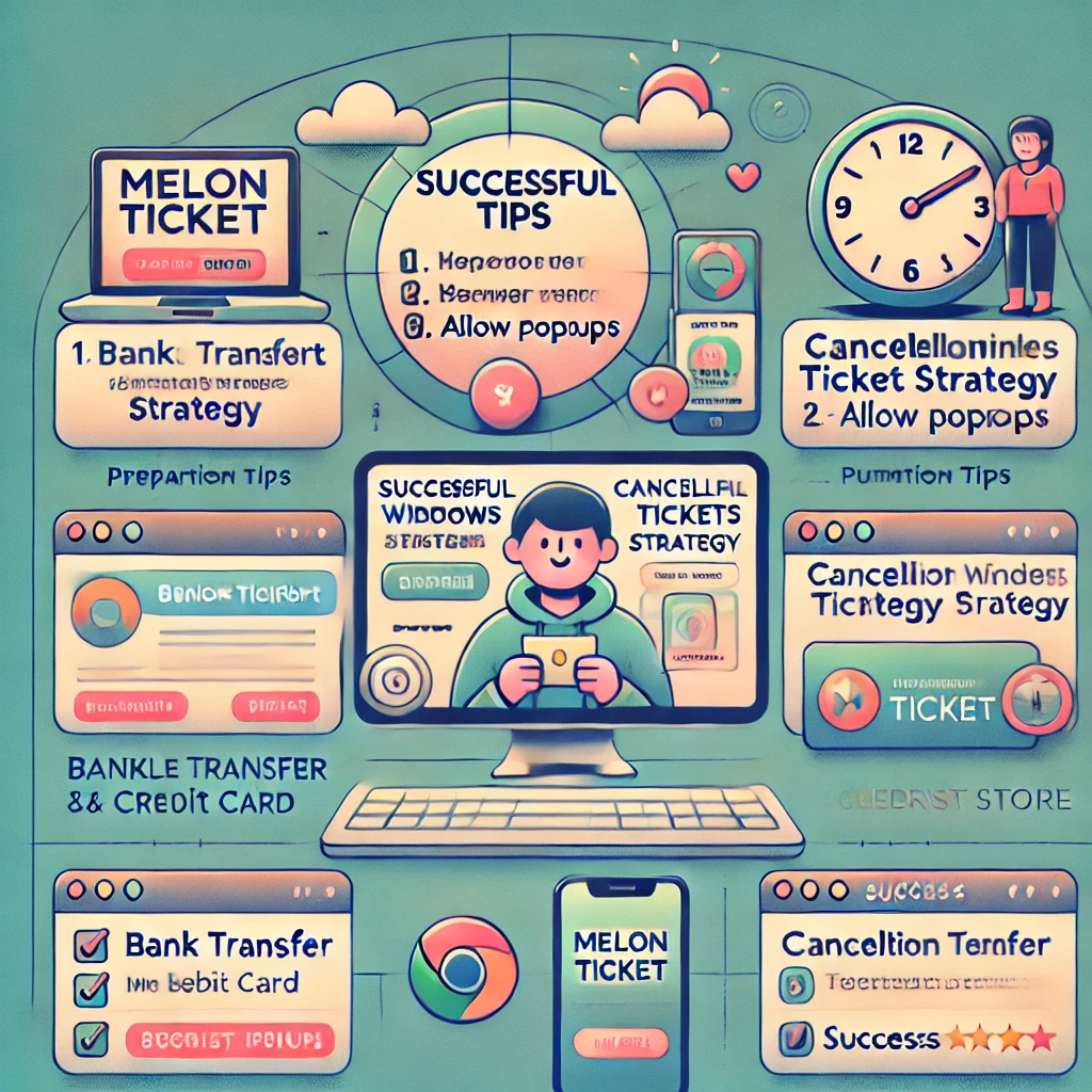 멜론티켓 티케팅 성공팁 실전 연습 등 3분 총정리