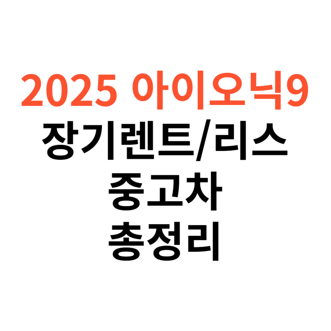 아이오닉 9 장기렌트