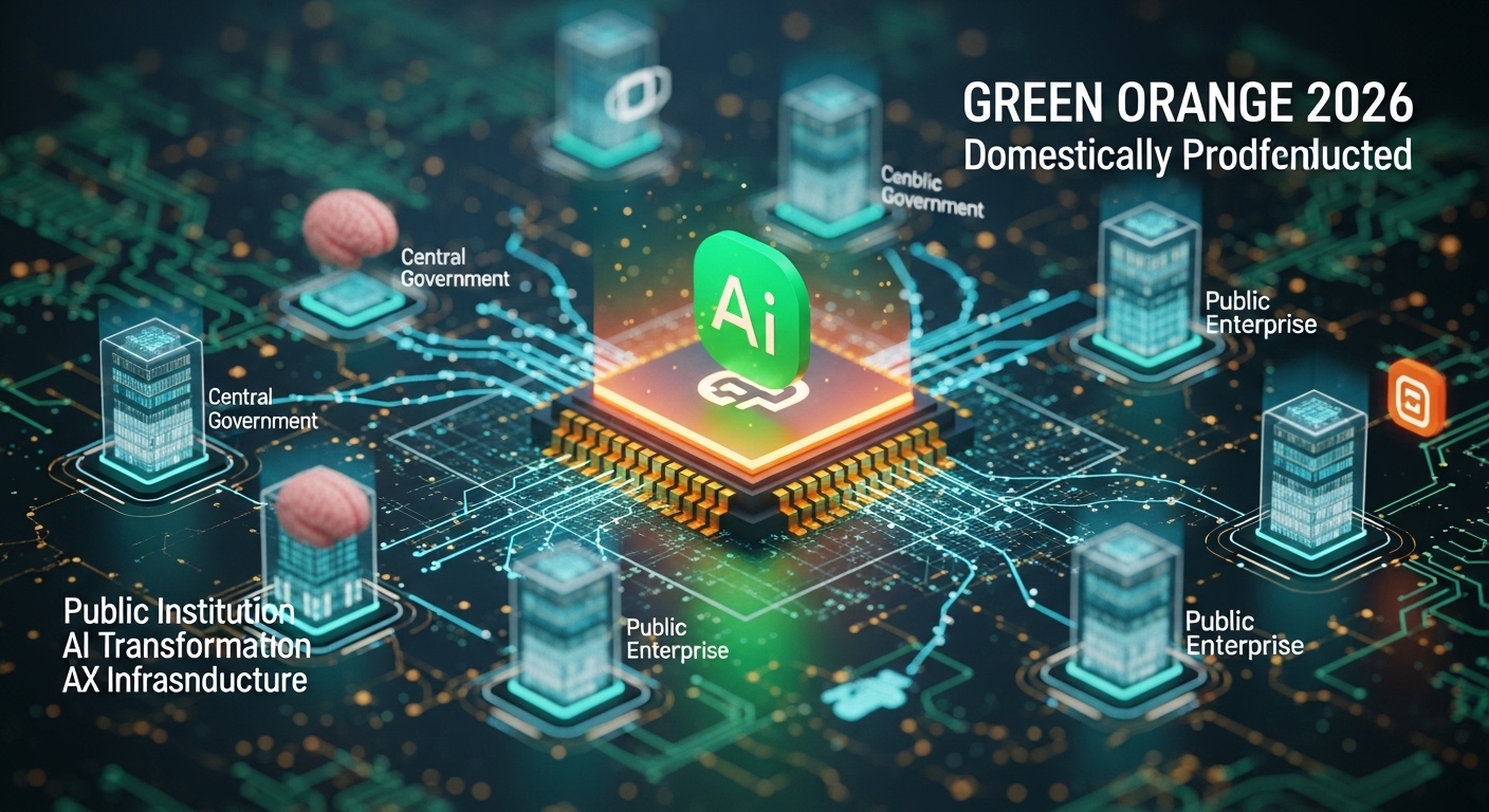 공공기관 AI 전환 AX 인프라 중앙부처 공기업 국산 AI 반도체 도입 그린오렌지 2026