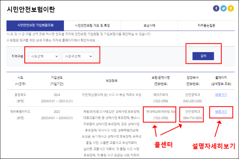 시민안전센터 콜센터 설명하기