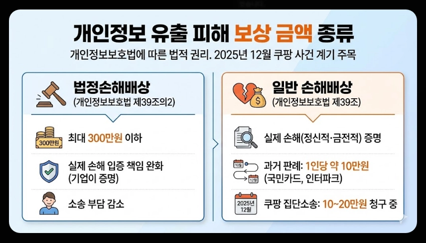 개인정보유출 피해보상금액