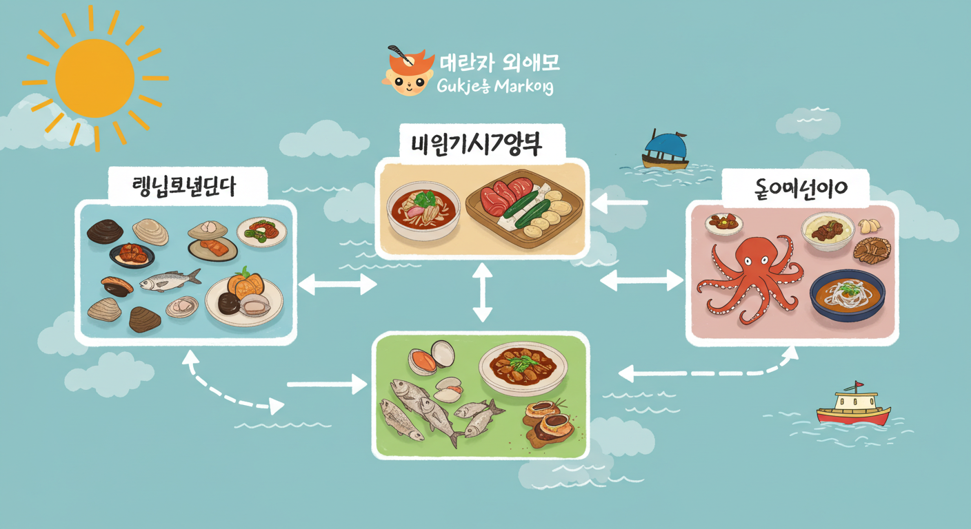 시장 투어 간략 경로 요약