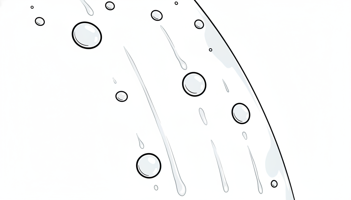 유막 제거 후 발수 코팅 시공한 자동차 유리