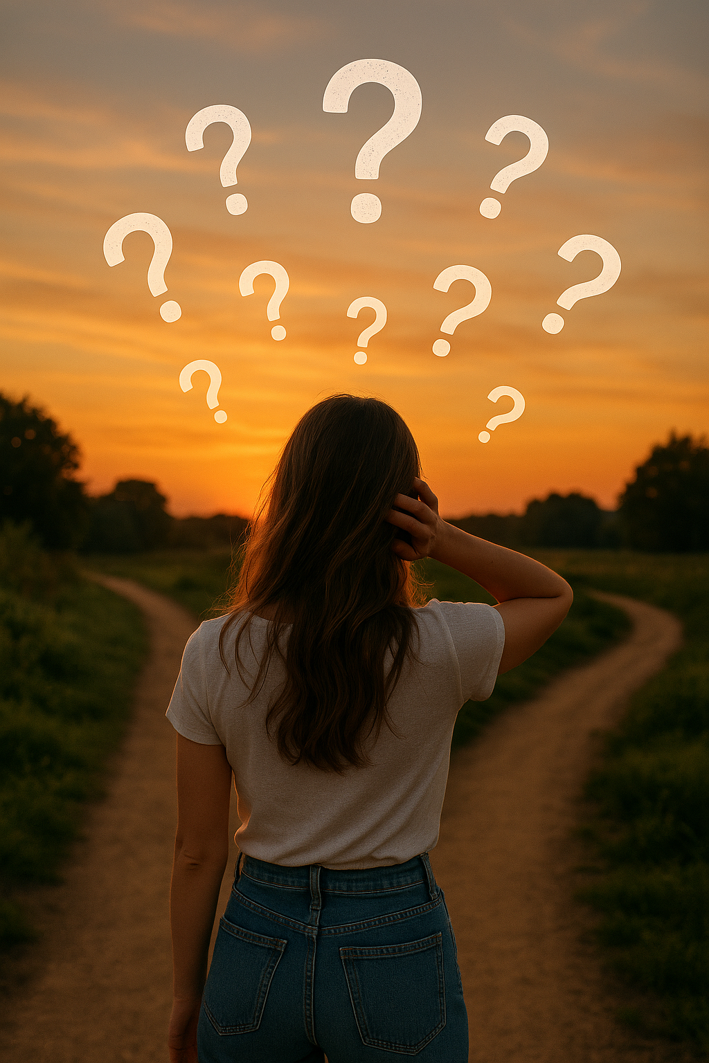 다음 블로그 글감을 찾기 위해 고민하는 60대 블로거의 모습