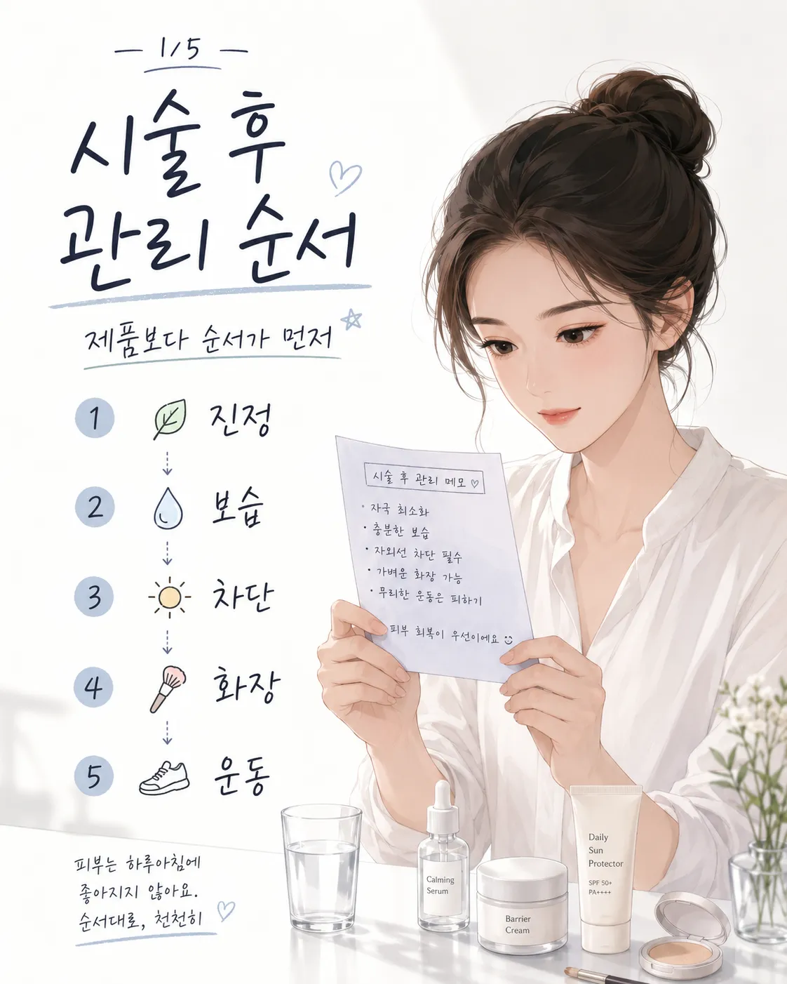 피부과 시술 후 관리 순서