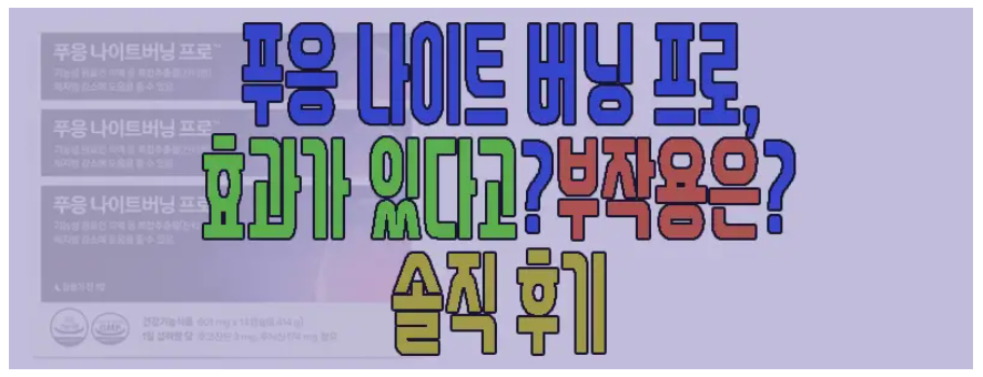 푸응 나이트 버닝 프로에 관한 글 보러 가기 링크 사진