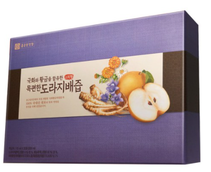 종근당건강 국화와 황금을 함유한 목편한 도라지배즙 스틱형