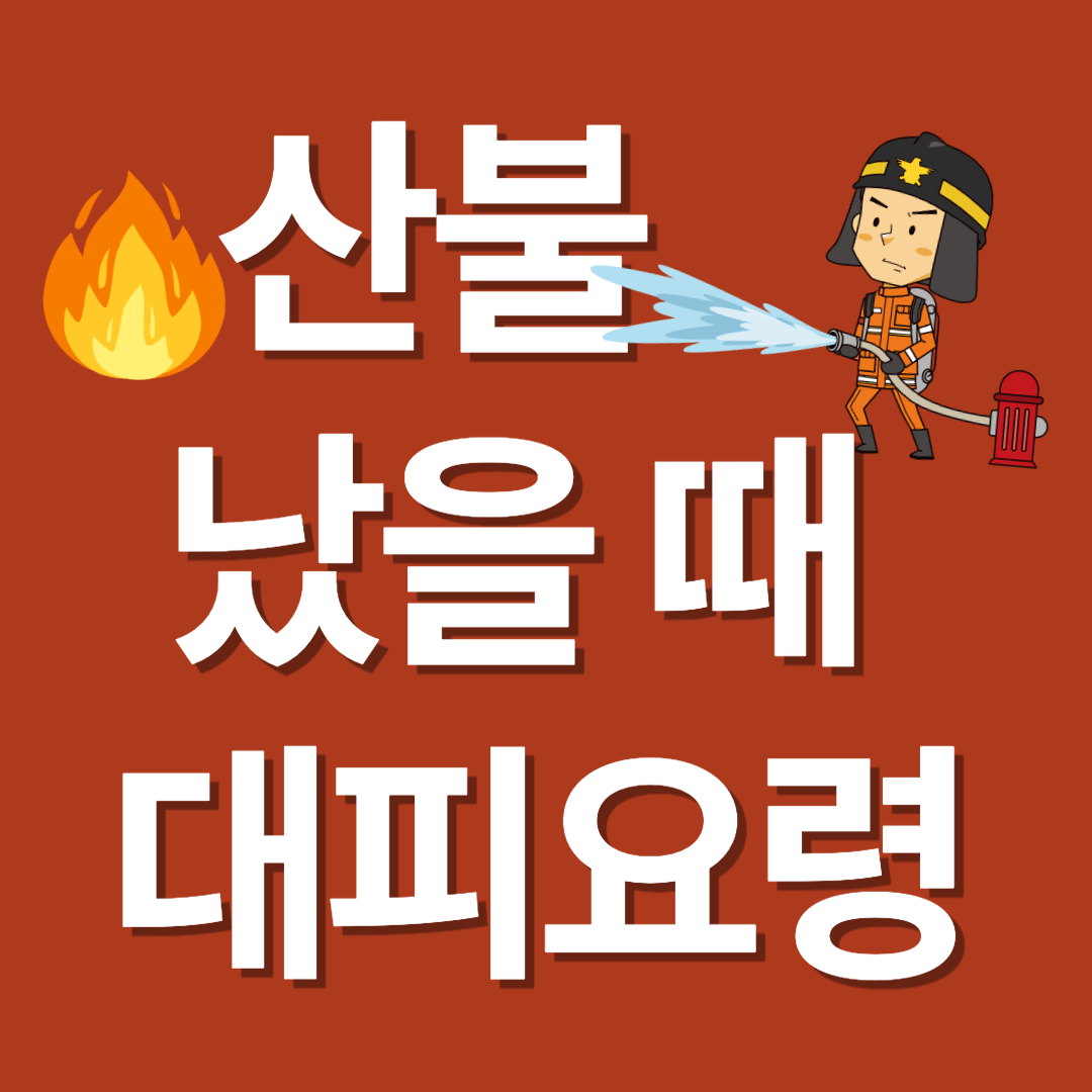 산불 났을 때 대피 요령 썸네일