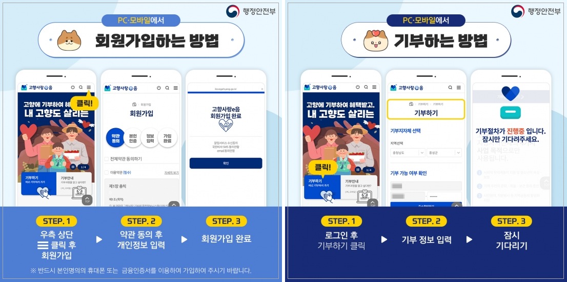 고향사랑기부제 신청 혜택