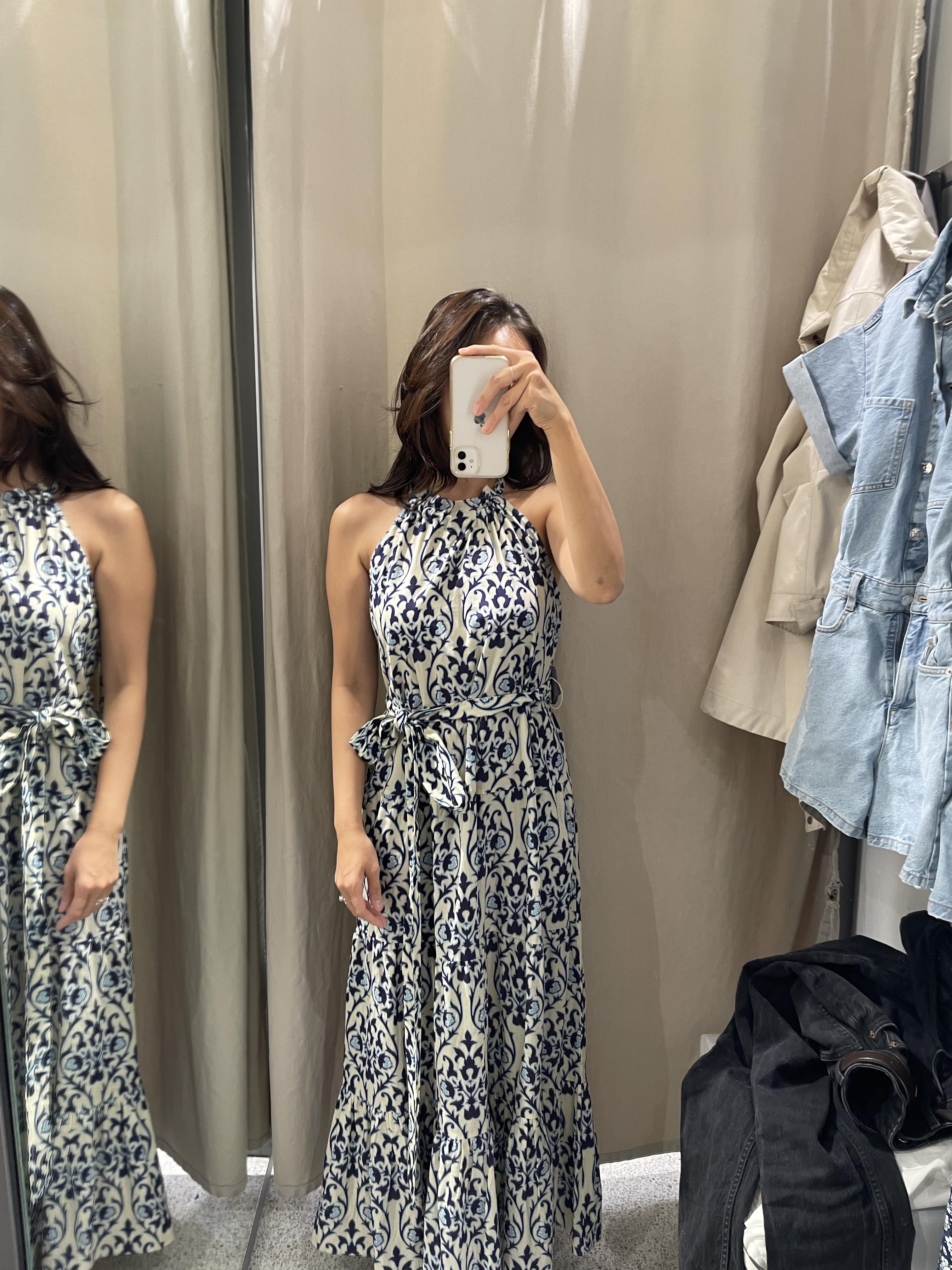 2024 여름 신상 자라 원피스 홀터넥 