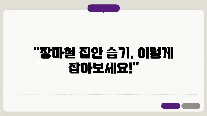 여름 장마철 제습기 활용 이렇게 하세요