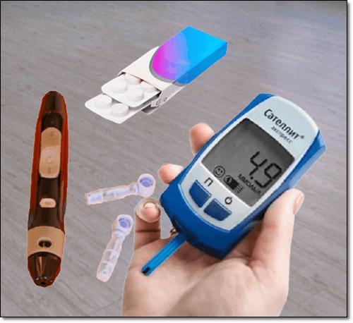 당뇨병 환자 혈당 체크