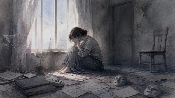 ISTP는 자유를 잃어버렸다고 느낄 때, 능력이 인정받지 못할 때, 그리고 자신의 감정을 강요받을 때 깊이 지칩니다에 관한 그림입니다.