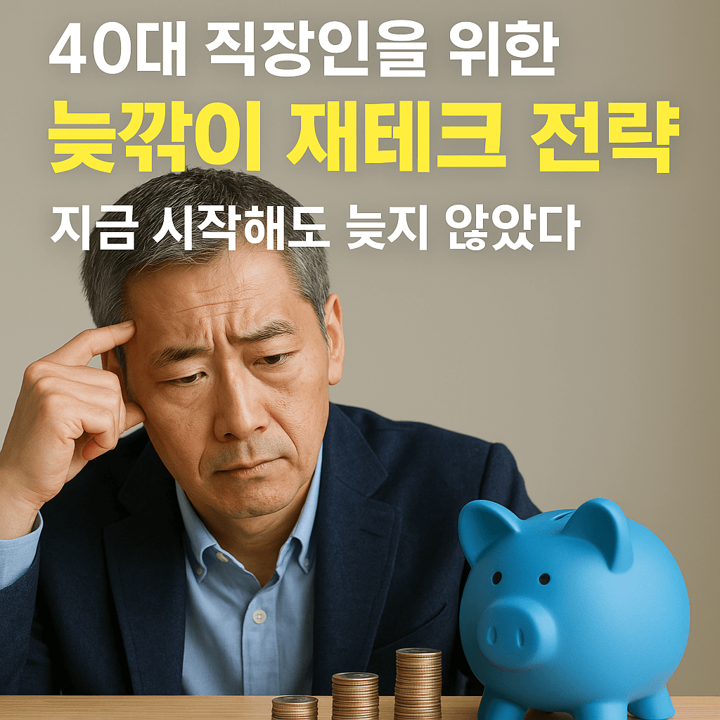 40대 직장인을 위한 늦깎이 재테크 전략