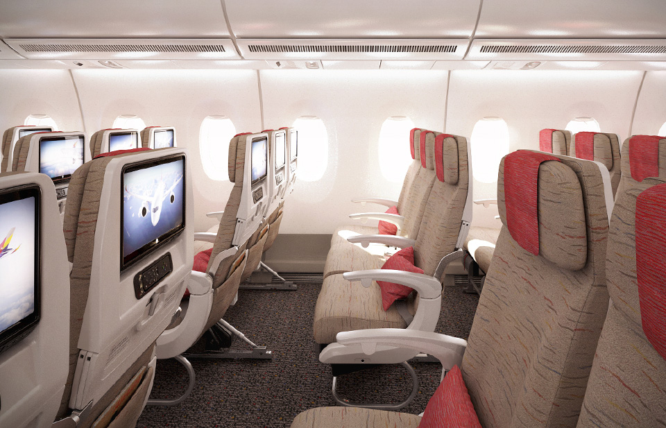 아시아나항공 보잉 B777 기본정보, 좌석배치도, 좌석 간격