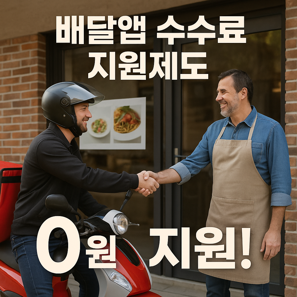 배달앱 수수료 지원제도